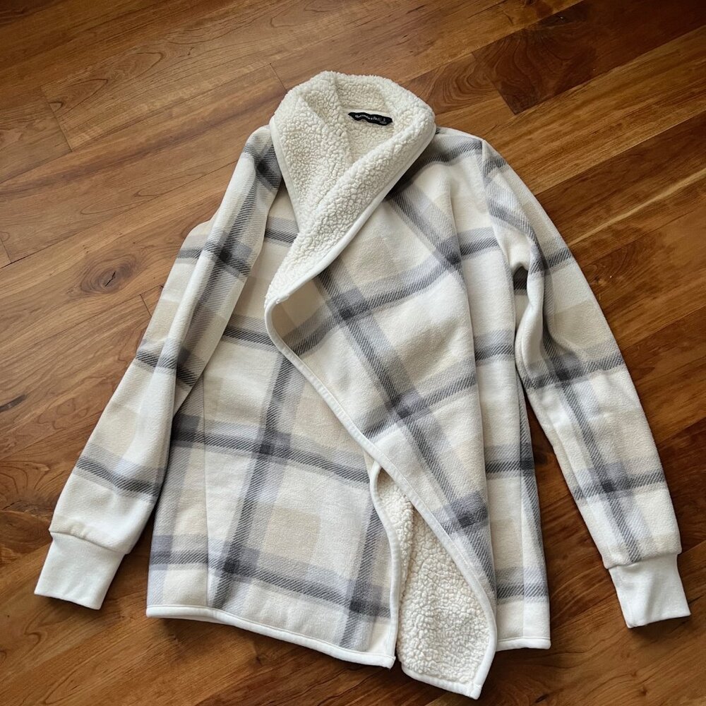 Abercrombie Sherpa Fleece Open Front Cardigan - image 4